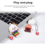 Memoria USB de 32 GB, Unidad Flash USB Memory Stick con Patrón de Chica Nube Lindo, Regalo para Estudiantes y Niños