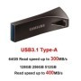 SAMSUNG BAR Plus USB 3,1 unidad Flash 64GB 128GB 256GB 512GB Mini Pen 
