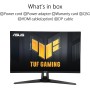 ASUS Monitor de juegos TUF Gaming VG27AQ3A 27" (QHD , 180Hz, Fast IPS, ELMB Sync, 1ms (GTG), Freesync Premium, compatible con