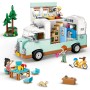 LEGO Friends Aventura en la Caravana de la Amistad, Autocaravana de Juguete con 3 Mini Muñecos, Figura de Hurón, Regalo para
