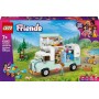 LEGO Friends Aventura en la Caravana de la Amistad, Autocaravana de Juguete con 3 Mini Muñecos, Figura de Hurón, Regalo para