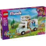 LEGO Friends Aventura en la Caravana de la Amistad, Autocaravana de Juguete con 3 Mini Muñecos, Figura de Hurón, Regalo para