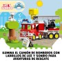 Lego Duplo Rescate Camión de Bomberos de Juguete - Juego Educativo para Niños y Niñas de 2+ Años - Vehículo con Luz y Sonido,