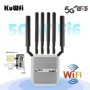 KuWFi-enrutador 5G para exteriores, enrutador inalámbrico de doble ban