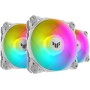 Asus Ventilador TUF Gaming TF120 120mm ARGB 3 Pack (rodamiento fluidodinámico (FDB), Matriz LED de Doble Capa, Aura Sync, Flujo
