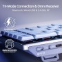 ASUS ROG Falchion RX Low Profile Teclado Mecánico Inalámbrico, Moonlight White - Diseño Italiano