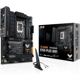 TUF Gaming B760-PLUS WiFi - Placa Base ATX Intel B760 (LGA 1700) con DDR5, Ranura PCIe 5.0, 3X PCIe 4.0 M.2, 12+1 DrMOS, 2.5Gb