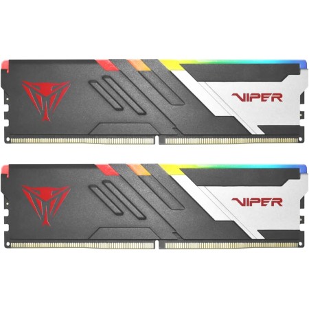 Memoria Patriot Viper Venom RGB DDR5 de 32 GB (2 x 16 GB) a 7200 MHz UDIMM para Juegos de Escritorio - Kit de Memoria
