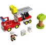 Lego Duplo Rescate Camión de Bomberos de Juguete - Juego Educativo para Niños y Niñas de 2+ Años - Vehículo con Luz y Sonido,