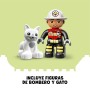Lego Duplo Rescate Camión de Bomberos de Juguete - Juego Educativo para Niños y Niñas de 2+ Años - Vehículo con Luz y Sonido,