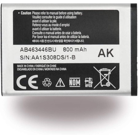 Samsung - Batería AB043446BECSTD compatible con C130, X160, E250, X200,X210, X150, X300, X530, X520, E420, E250, C120, X120,