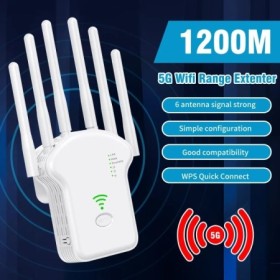 Repetidor WiFi de 1200Mbps para el hogar, enrutador inalámbrico de alt