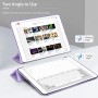 EasyAcc Funda Compatible con iPad 9a Generación 8a / 7a Generación, Case Ultra Slim Carcasa Smart Cover PU Protector con iPad