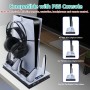 Tolesum Soporte de Refrigeración para PS5 / PS5 Slim / PS5 Pro, Soporte para PS5 Vertical Ventiladores de Refrigeración y