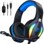 Fachixy FC100 Cascos Gaming para PS4, PS5, PC, Xbox One, Switch, Auriculares Gaming Cancelación de Ruido, Cascos con Microfono