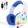 Fachixy FC100 Cascos Gaming para PS4, PS5, PC, Xbox One, Switch, Auriculares Gaming Cancelación de Ruido, Cascos con Microfono