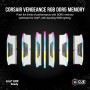 Corsair Vengeance RGB DDR5 32GB (2x16GB) 5600MHz C40 Memoria para Equipos de Sobremesa Optimizada por Intel (Iluminación RGB