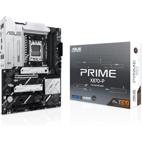 ASUS Prime X870-P - Placa Base AMD ATX, 14+2+1(80A) etapas de alimentación, PCIe 5.0 x16 Compatible con GPU de última