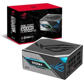ASUS ROG Thor 1200W Platinum III Fuente de alimentación, 80 Plus Platinum, ATX 3.1, MOSFET GAN, Estabilizador de Voltaje