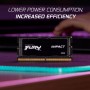 Kingston Fury Impact PnP 32GB (2x16GB) 5600MT/S DDR5 CL40 SODIMM Memoria Gamer para Portátil Kit de 2 - KF556S40IBK2-32