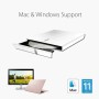 Asus ZenDrive U8M - Grabadora DVD Externa Ultrafina con Interfaz USB de Tipo C, Compatible con Windows y Mac OS, Soporte M-Disc,