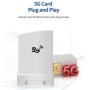 Enrutador WiFi inalámbrico POE CPE para exteriores, red Global 5G, IP6