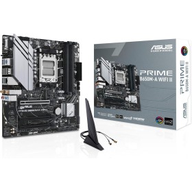 ASUS Prime B650M-A WiFi II Placa Base AMD B650 (Micro-ATX, DDR5, PCIe 5.0, M.2, Ethernet de 2,5 GB, Wi-Fi 6, DisplayPort, VGA,