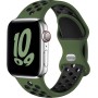 Upeak Silicona Correa Compatible con Correa Apple Watch 44mm 45mm 46mm 42mm 49mm, Pulsera Transpirable con Hebilla de Doble