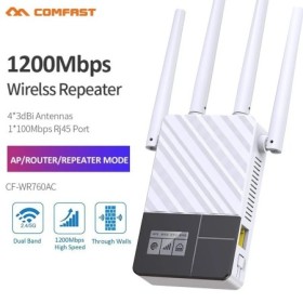 COMFAST 1200Mbps pantalla OLED inteligente repetidor WiFi banda Dual 2