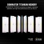 CORSAIR Dominator Titanium RGB DDR5 RAM 96GB (2x48GB) DDR5 6600MHz CL32 Intel XMP Memoria de Ordenador Compatible con iCUE -