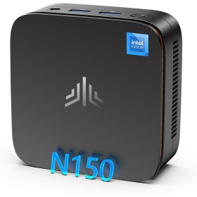 NiPoGi Mini PC E1 Twin Lake N150 (Βeat N100,3,6 GHz) 16 GB RAM/512GB M.2 SSD W-11 Pro, HDMI 2.0+DP 1.4 Mini Ordenador de