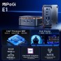 NiPoGi Mini PC E1 Twin Lake N150 (Βeat N100,3,6 GHz) 16 GB RAM/512GB M.2 SSD W-11 Pro, HDMI 2.0+DP 1.4 Mini Ordenador de