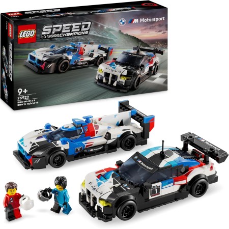 LEGO Speed Champions Coches de Carreras BMW M4 GT3 y BMW M Hybrid V8 Vehículos de Juguete, 2 Maquetas de Construcción y 2