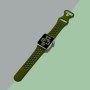 Upeak Silicona Correa Compatible con Correa Apple Watch 44mm 45mm 46mm 42mm 49mm, Pulsera Transpirable con Hebilla de Doble