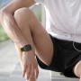 Upeak Silicona Correa Compatible con Correa Apple Watch 44mm 45mm 46mm 42mm 49mm, Pulsera Transpirable con Hebilla de Doble