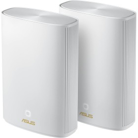 ASUS ZenWiFi XP4 Whole Home Mesh WiFi 6 System (2 Pack Blanco): Cobertura hasta de 410m2, configuración sencilla, seguridad de