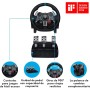 Playstation Gran Turismo 7 [PS5] + Logitech G29 Driving Force Volante de Carreras y Pedales Ajustables, Force Feedback, Aluminio