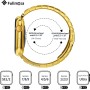 Fullmosa Correa para Apple Watch Acero Inoxidable 40mm 42mm 38mm 41mm para Mujeres, Pulseras de Repuesto de Metal Compatible con