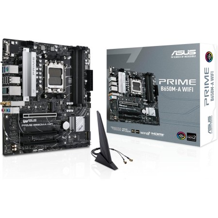 ASUS Prime B550M-A WiFi II - Placa Base Micro-ATX AMD B550 (2X M.2, PCIe 4.0, Wi-Fi 6, 1 GB Ethernet, HDMI, DVI-D, D-Sub, SATA 6