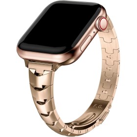 Fullmosa Correa para Apple Watch Acero Inoxidable 40mm 42mm 38mm 41mm para Mujeres, Pulseras de Repuesto de Metal Compatible con