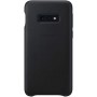 Samsung EF-VG970LBEGWW Leather Cover, Funda oficial para Samsung Galaxy 10e, Negro
