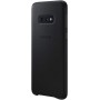 Samsung EF-VG970LBEGWW Leather Cover, Funda oficial para Samsung Galaxy 10e, Negro
