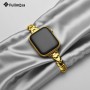 Fullmosa Correa para Apple Watch Acero Inoxidable 40mm 42mm 38mm 41mm para Mujeres, Pulseras de Repuesto de Metal Compatible con