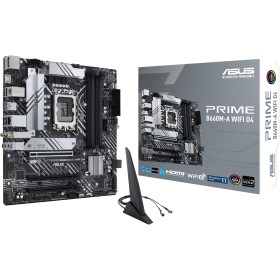 ASUS PRIME B660M-A WIFI D4 - Placa base mATX Intel B660 LGA 1700 (PCIe 4.0, dos M.2, Intel 1Gb Ethernet, Wi-Fi, DP, 2 HDMI, USB
