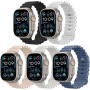 Astorgos Correa Ocean Compatible con Apple Watch Ultra 2 49mm 46mm 45mm 44mm 42mm, Pulsera Deportiva de Silicona Suave de