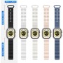 Astorgos Correa Ocean Compatible con Apple Watch Ultra 2 49mm 46mm 45mm 44mm 42mm, Pulsera Deportiva de Silicona Suave de