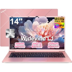Ordenador Portátil 14 Pulgadas Celeron N5095 Upto 2,9 GHz Portatiles 8GB RAM 256GB SSD TF 1TB LPDDR4 Win11 5G WiFi 1920*1080 FHD