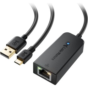Cable Matters Adaptador Micro USB a Ethernet, Adaptador Red a Micro USB, Convertidor RJ45 Ethernet a Micro USB hasta 480Mbps