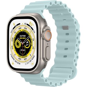 Astorgos Correa Ocean Compatible con Apple Watch Ultra 2 49mm 46mm 45mm 44mm 42mm, Pulsera Deportiva de Silicona Suave de