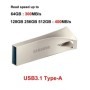 SAMSUNG USB3.1 unidad Flash 64GB velocidad de lectura 300MB/s 128GB 25